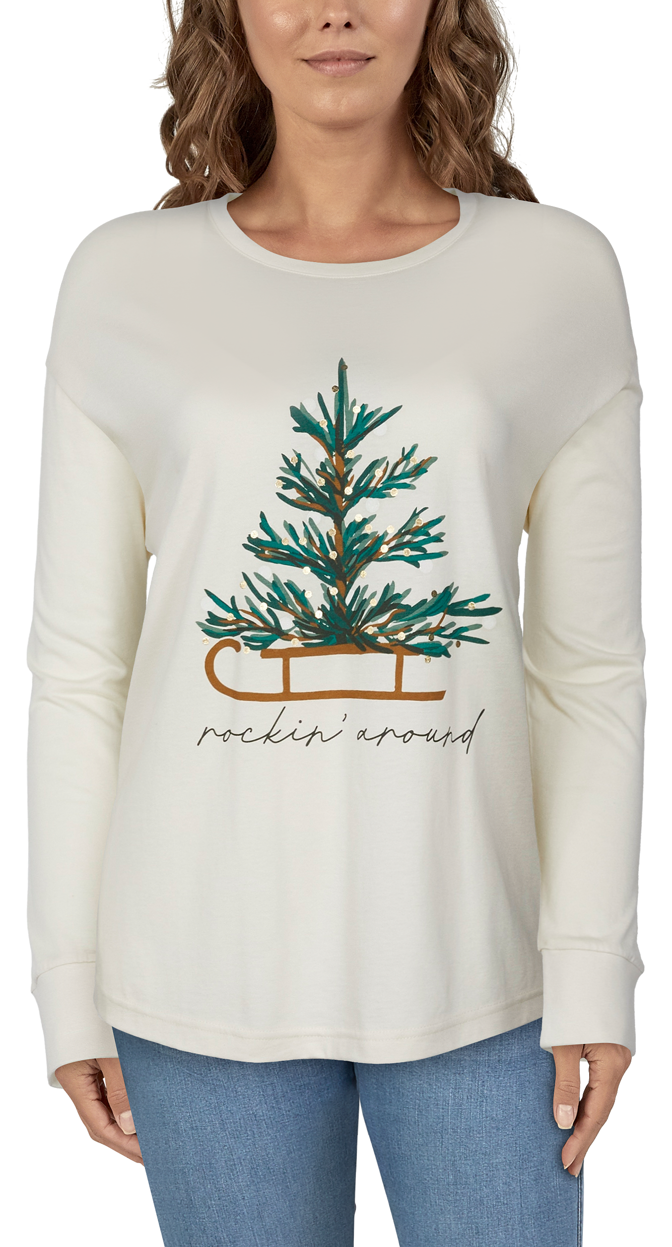 Natural Reflections Rockin Around Long-Sleeve T-Shirt for Ladies | Bass ...